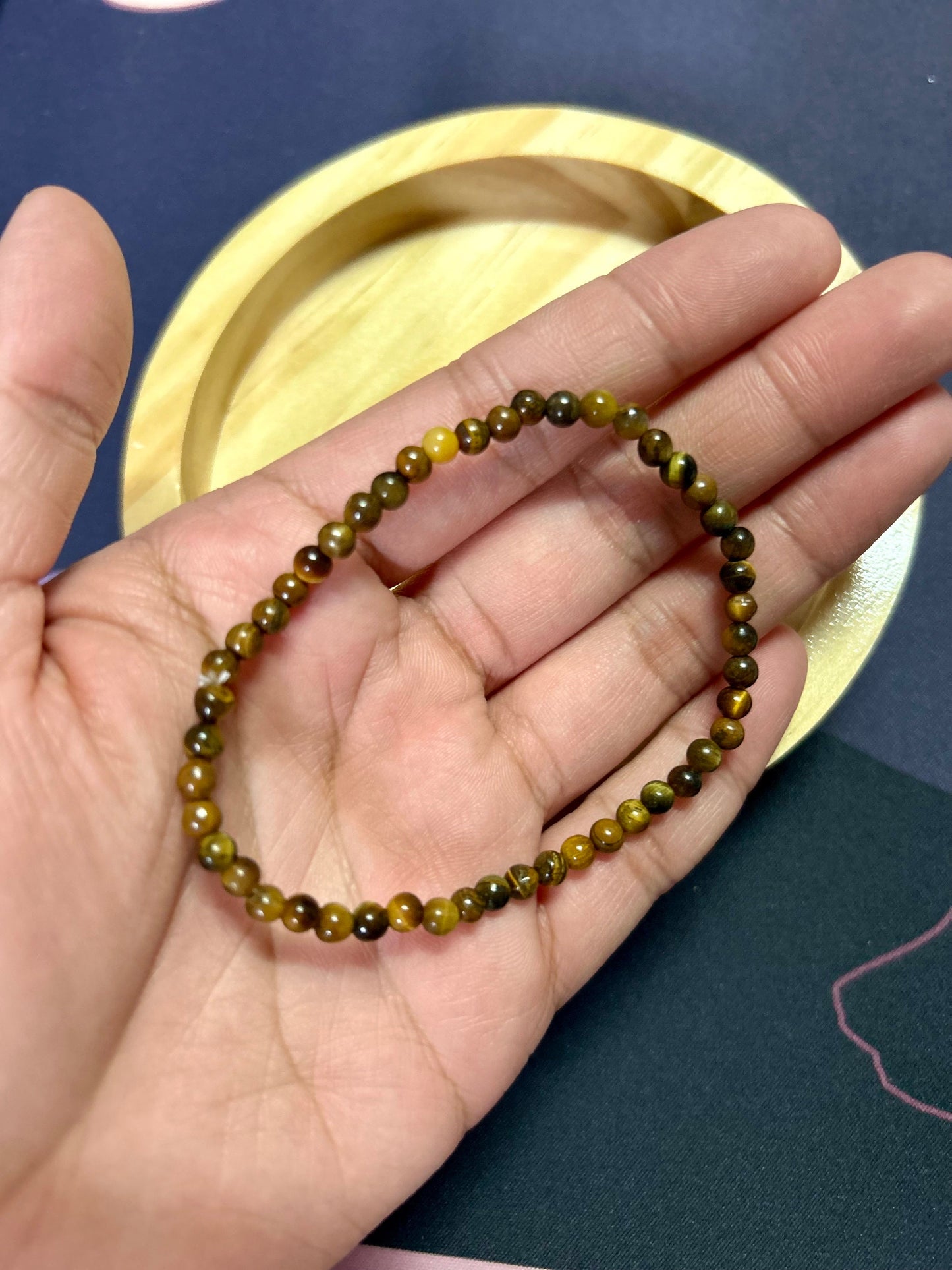 Tiger Eye Bracelet 4mm beads