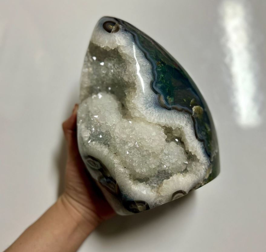 Moss agate freeform 3.954Kg