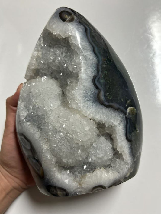 Moss agate freeform 3.954Kg