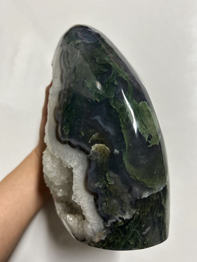 Moss agate freeform 3.954Kg