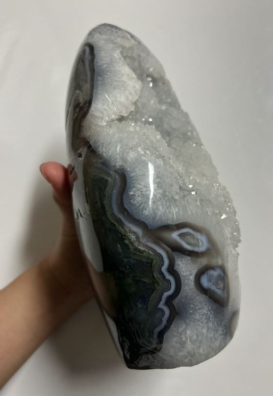 Moss agate freeform 3.954Kg