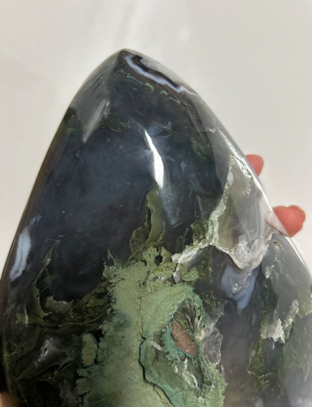 Moss agate freeform 3.954Kg