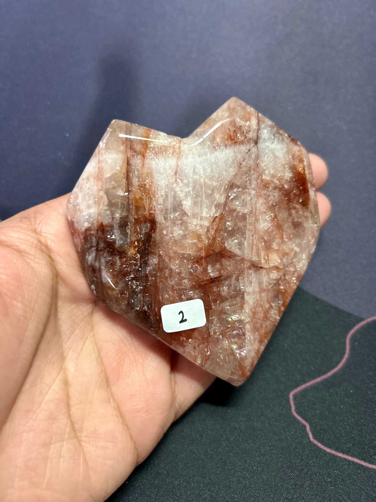 Fire Quartz Heart | YOU CHOOSE!