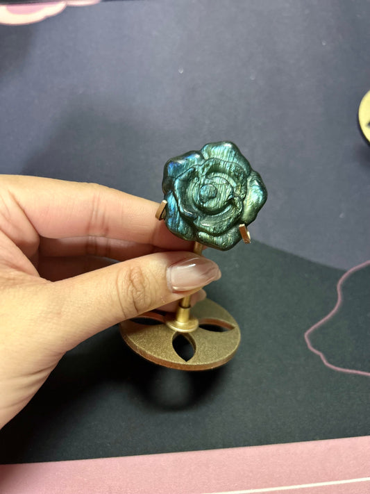 Labradorite Flower with Stand | You choose!