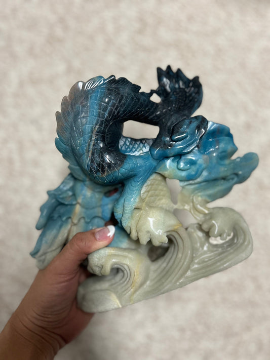 Trolleite Dragon Carving 1.819kg