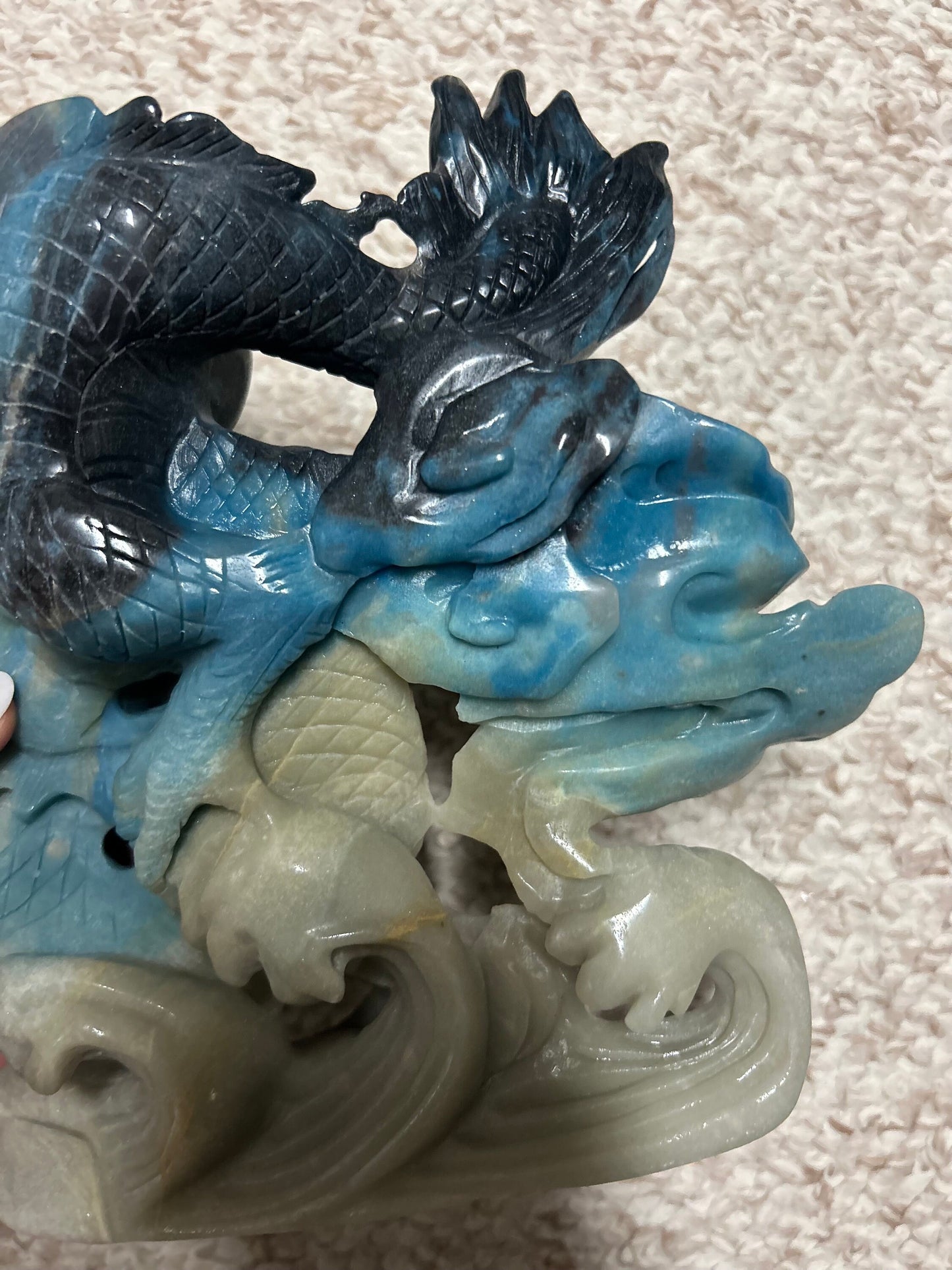 Trolleite Dragon Carving 1.819kg