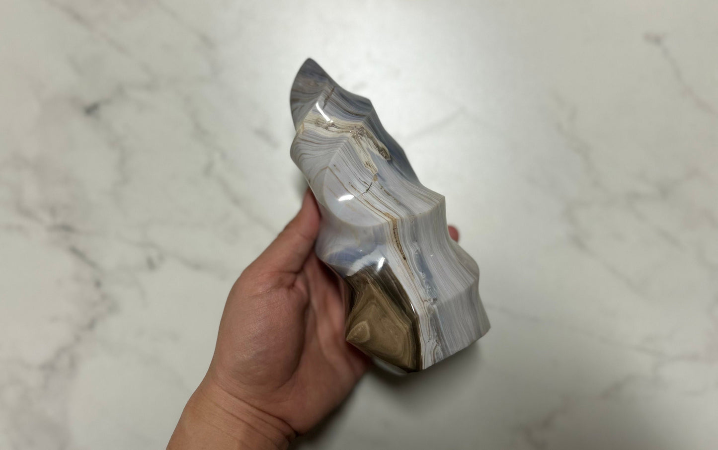Ocean Jasper Flame 1065g 17.4cm, druzy