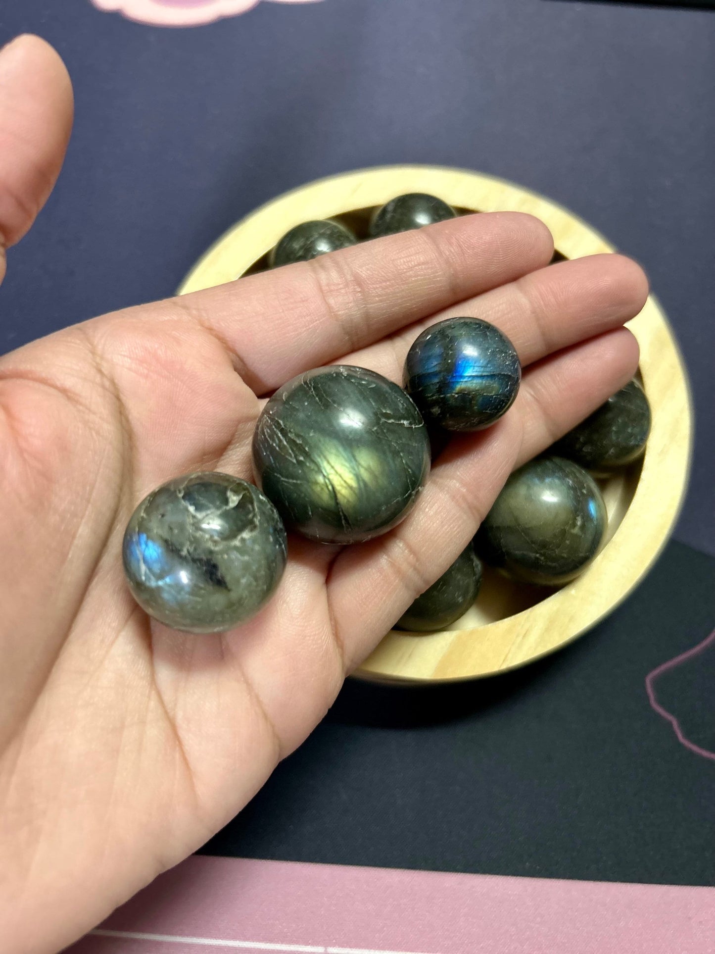 Labradorite Sphere 2-3.5cm