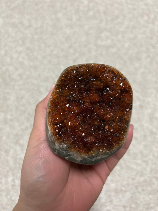 Burnt Heat Treated Amethyst Geode 494g